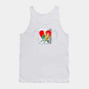 Ceramic mug with parrot Tank Top